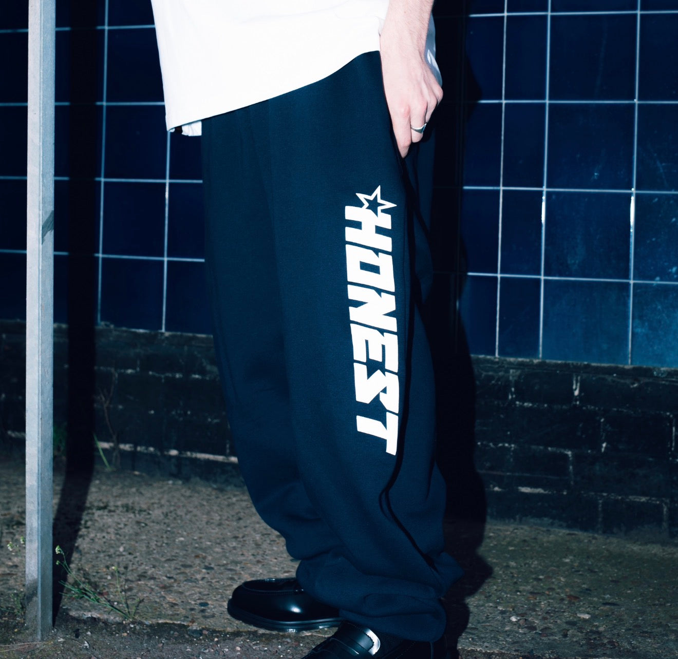 HSTAR SPELLOUT JOGGER (NAVY)